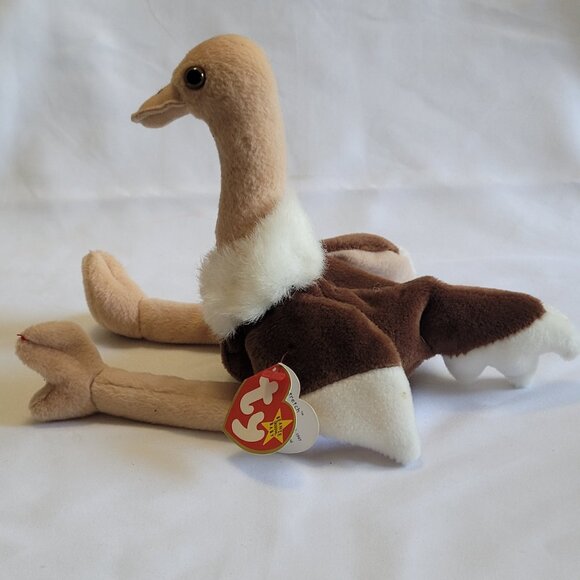 Ty Beanie Baby “Stretch” The Ostrich Vintage with PVC Pellet Tag Retired 1999 - Picture 2 of 8
